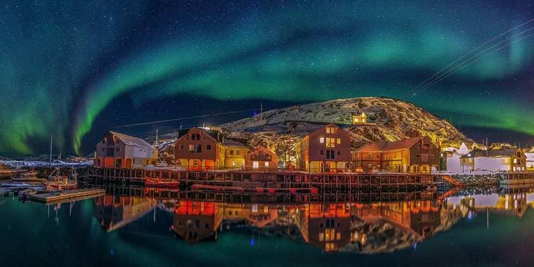 شفق قطبی در روسیه